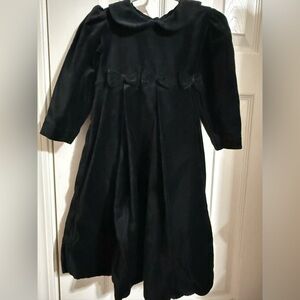Strasburg Black Velvet Dress